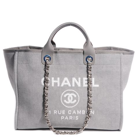 small chanel deauville tote|Chanel deauville large canvas bags.